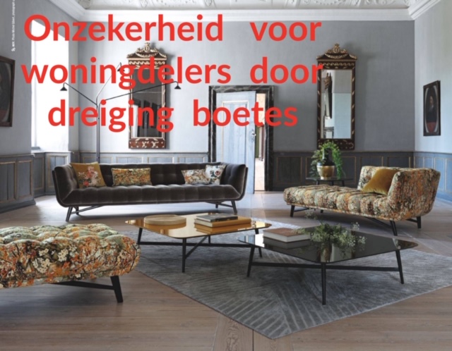 Boete voor woningdelen